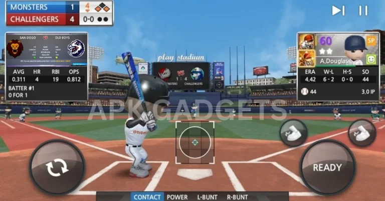 image: Baseball 9 APK Mod with inituitive  control hitting
