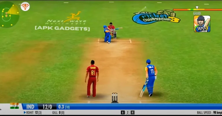 image: gameplay of World Cricket Championship 4 Mod APK